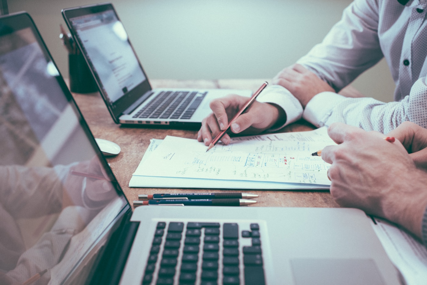 Copywriting notes and editorial planning at ClickBridge